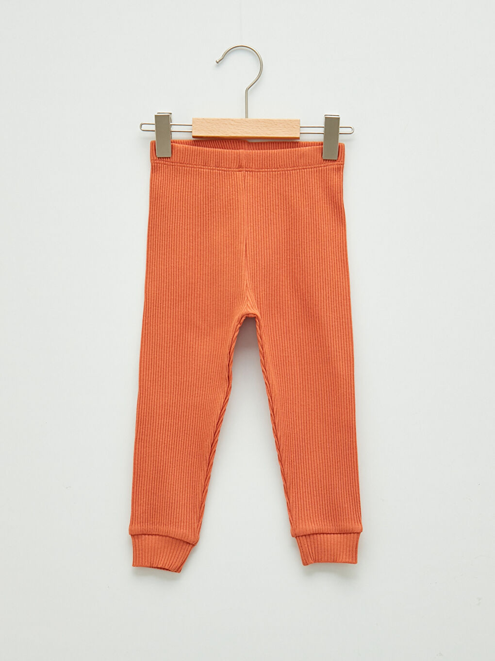 Turuncu Bisiklet Yaka Kısa Kollu Basic Erkek Pijama Takımı-2