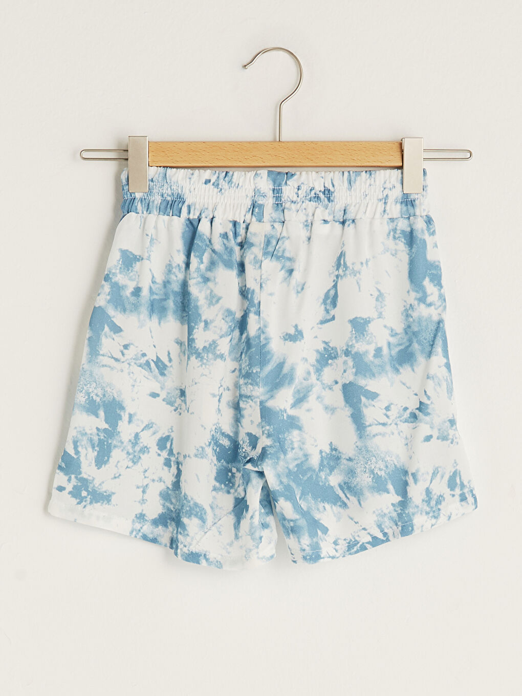 Shorts Fille En Viscose À Motif Tie-Dye Avec Taille Élastique-1