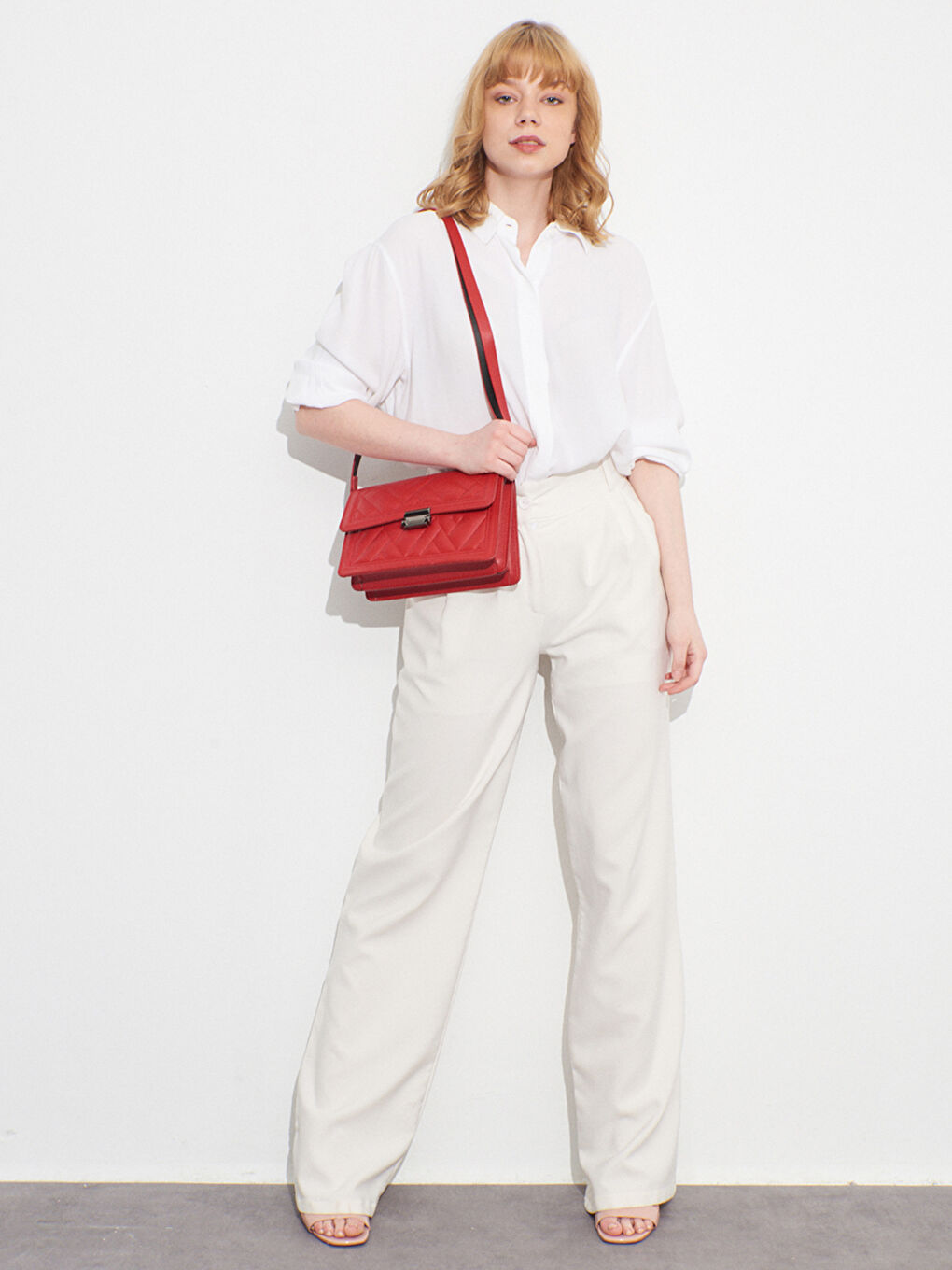 Quilted Patterned Top-Handle Bag-4