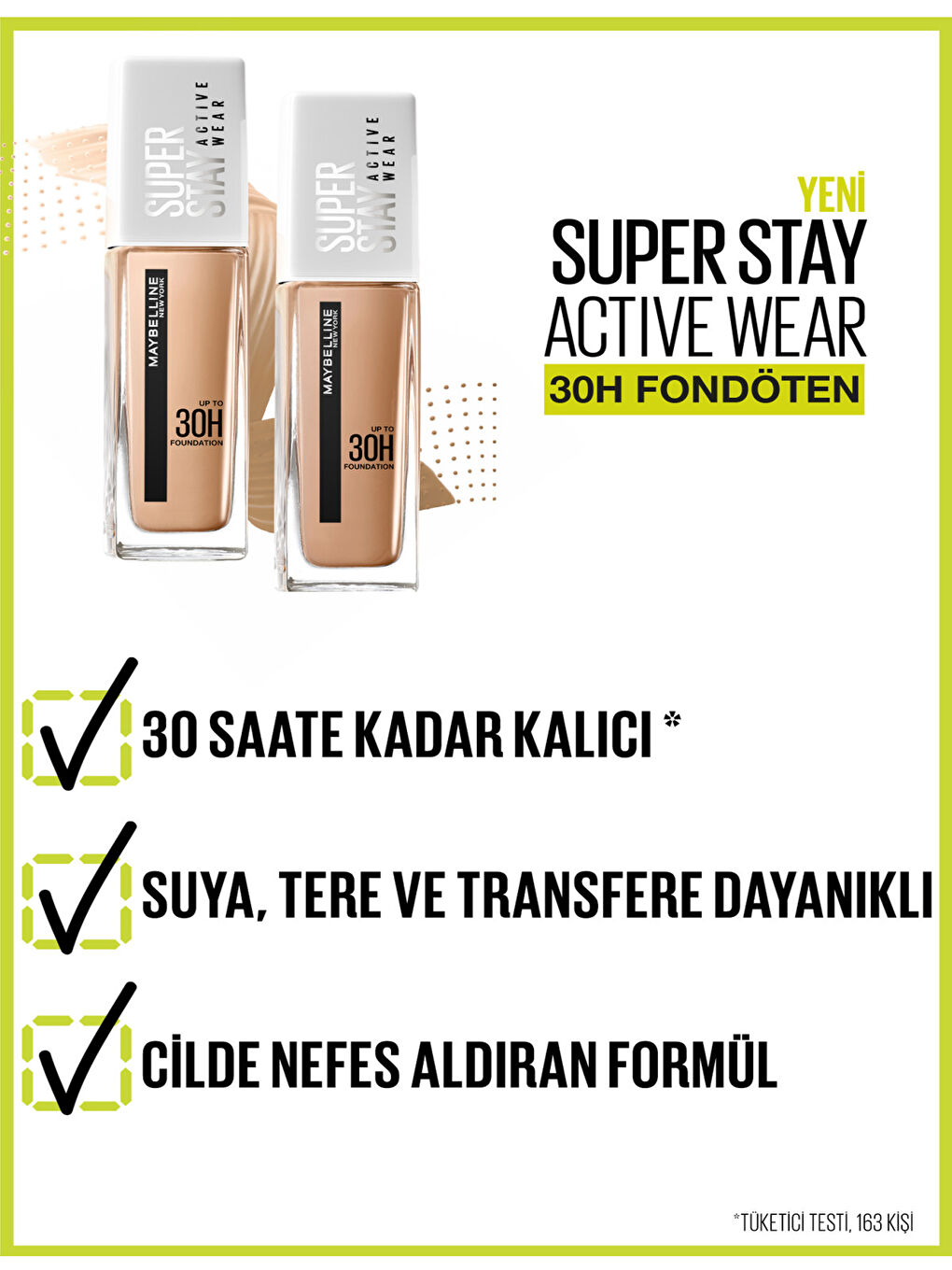 LOREAL PARIS Superstay Active Wear Foundation- 03 True Ivory -S1KQ54Z8-M0T