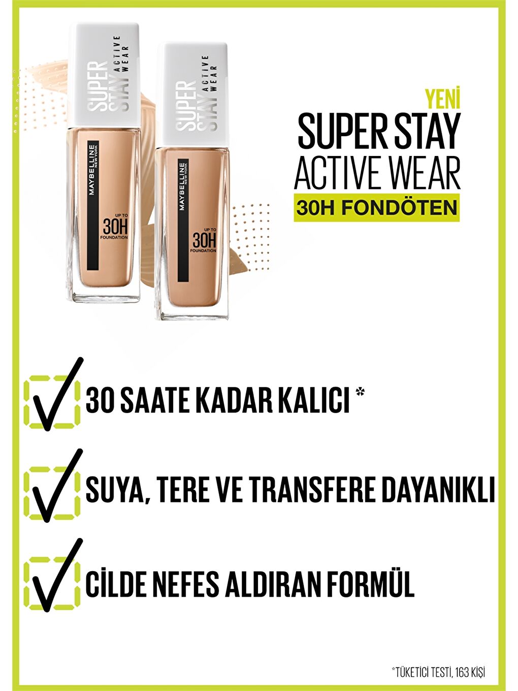LOREAL PARIS Superstay Active Wear Foundation- 03 True Ivory -S1KQ54Z8-M0T