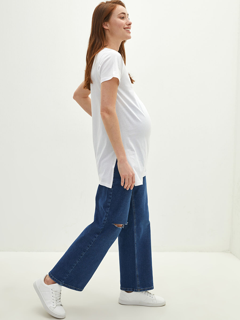 LCWAIKIKI Maternity Jeanshose Für Schwangere Mit Baucheinsatz, Taschen Und Rodeo-Details -S1KR31Z8-507