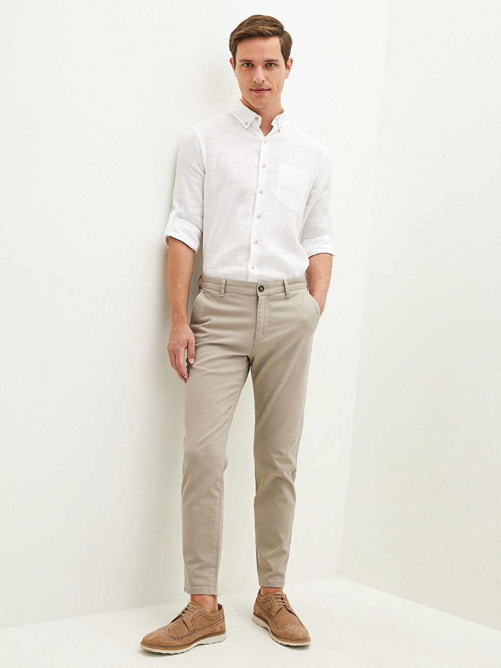LCWAIKIKI Classic Tapered Fit Gabardine Men's Chino Pants -S1KS08Z8-PWN
