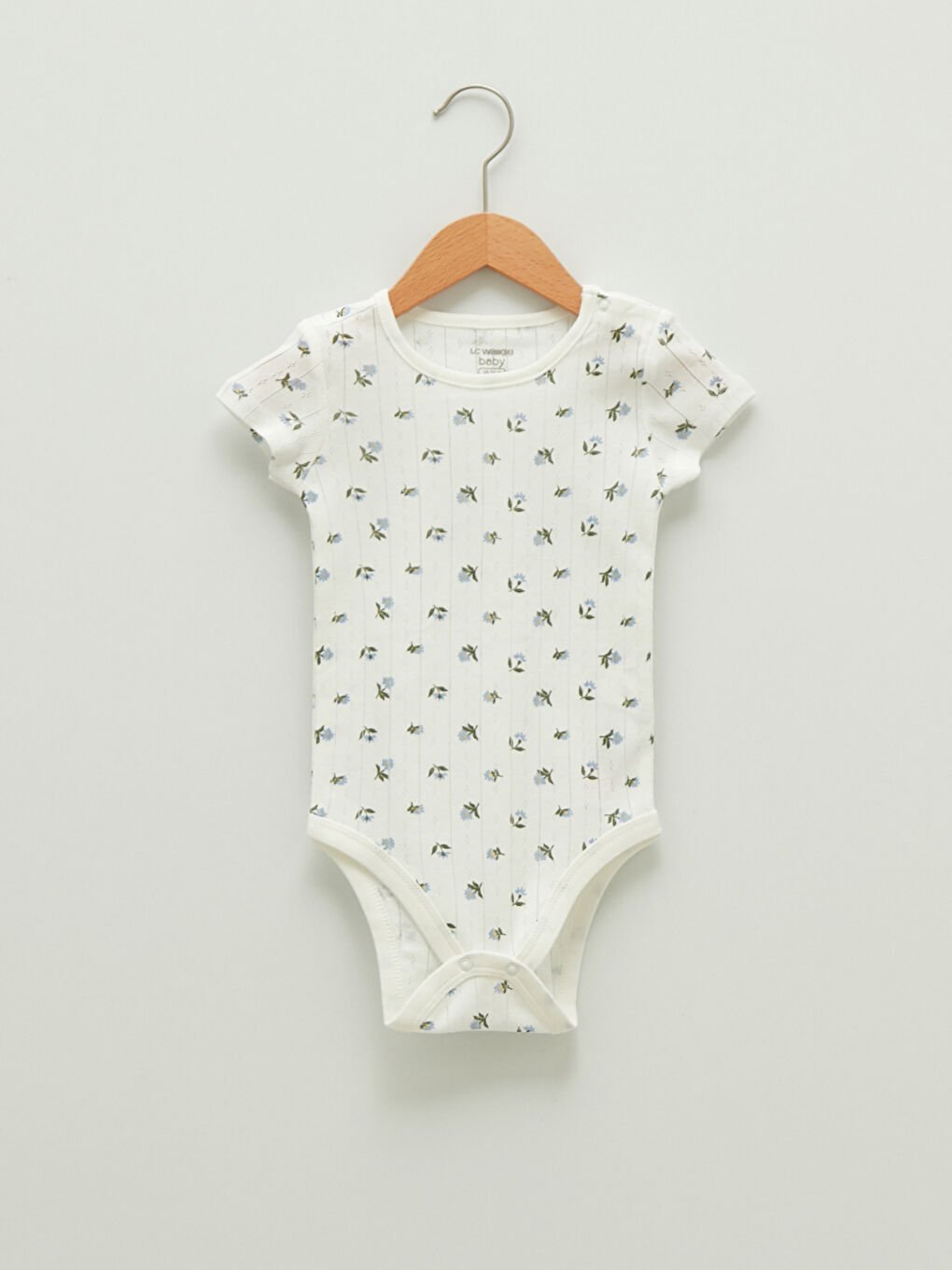 Body Bébé Fille Col Rond Manches Courtes Imprimé Coton Avec Fermeture à Pression Lot de 2-2