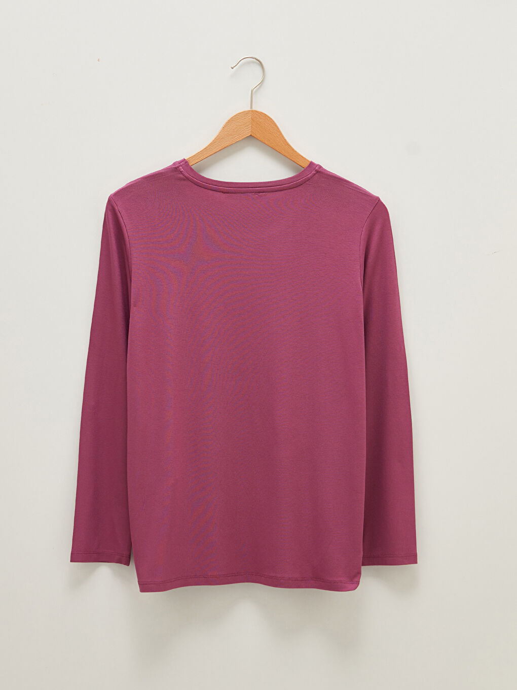 LC Waikiki Crew Neck Stone Printed Long Sleeve Viscose Women's Blouse -S1KT91Z8-KYX