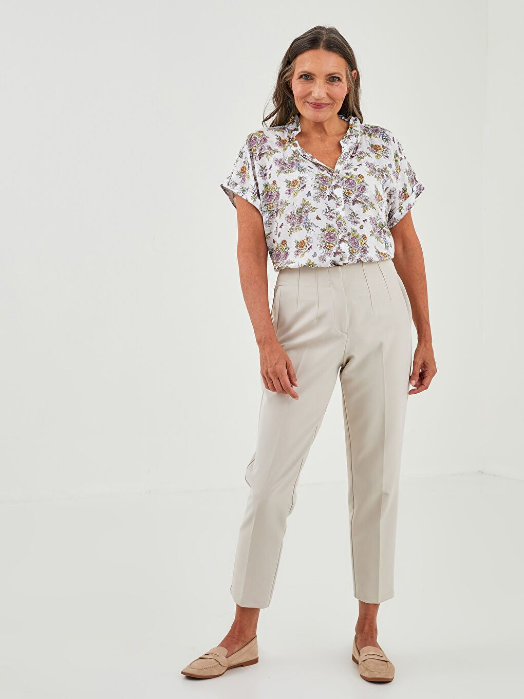 Žena EKRU Košulja-3