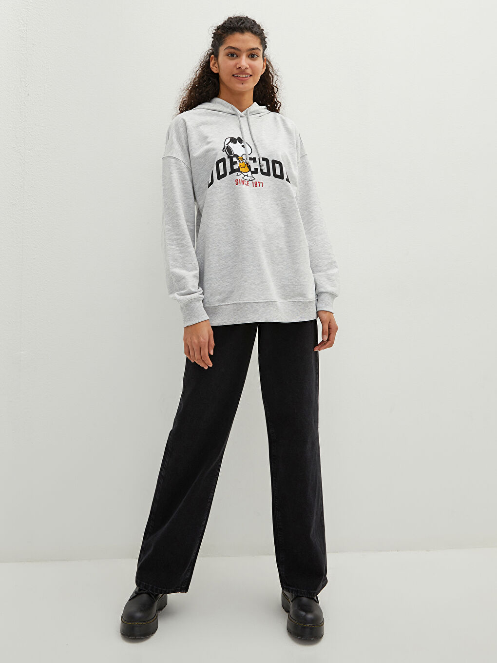 Snoopy Printed Long Sleeve Women's Hoodie-2