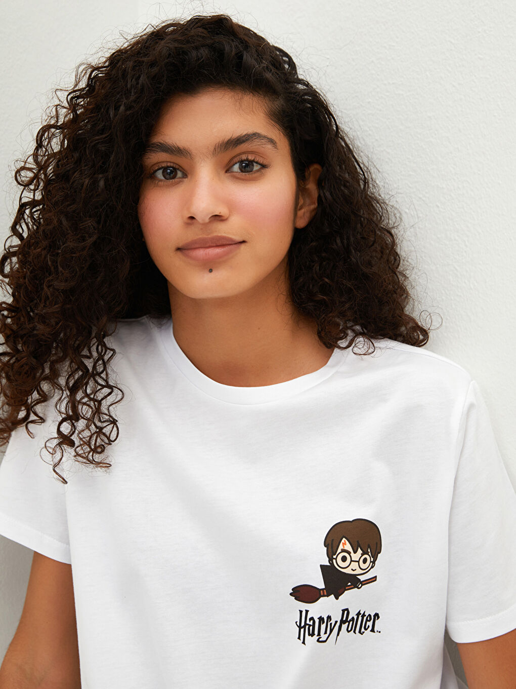 Crew Neck Harry Potter Printed Short Sleeve Women's T-Shirt-3