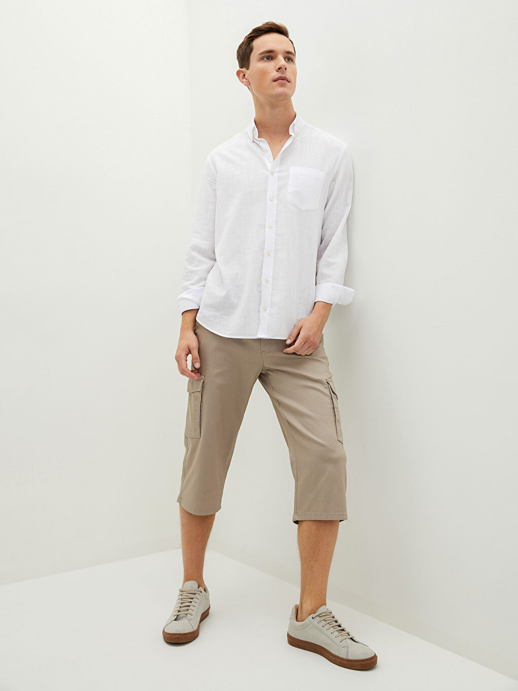 Standard Fit Twill Men's Cargo Shorts