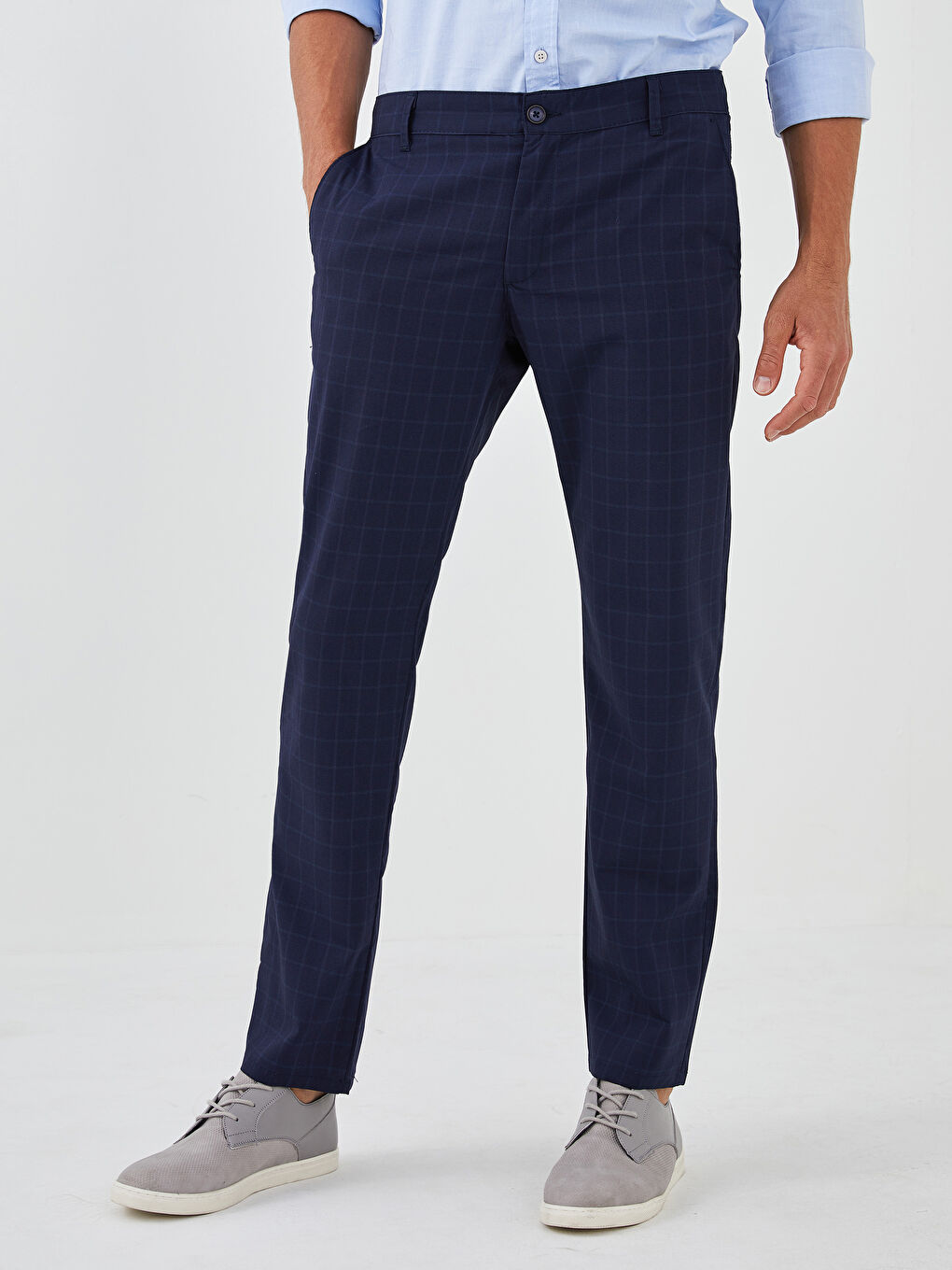 Slim Fit Textured Men's Trousers -S1KV60Z8-LN6