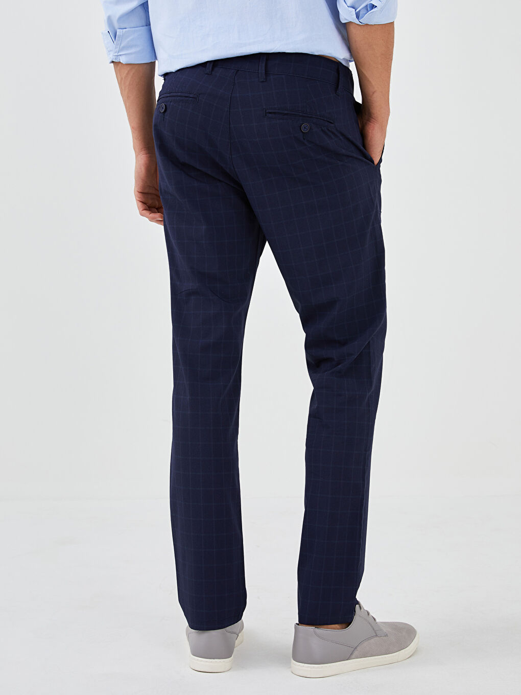 Slim Fit Textured Men's Trousers -S1KV60Z8-LN6