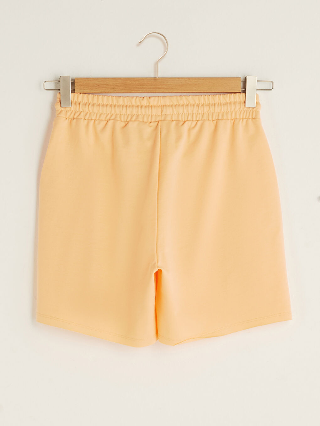 Women's Bermuda Shorts With Flat Pocket Detail and Elastic Waist-6