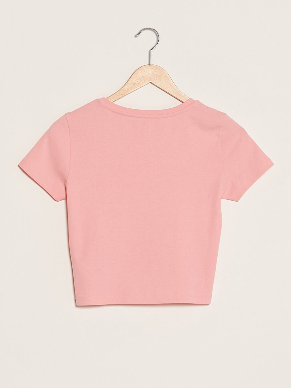 Crew Neck Plain Short Sleeve Women's T-Shirt -S1KY36Z8-QY6