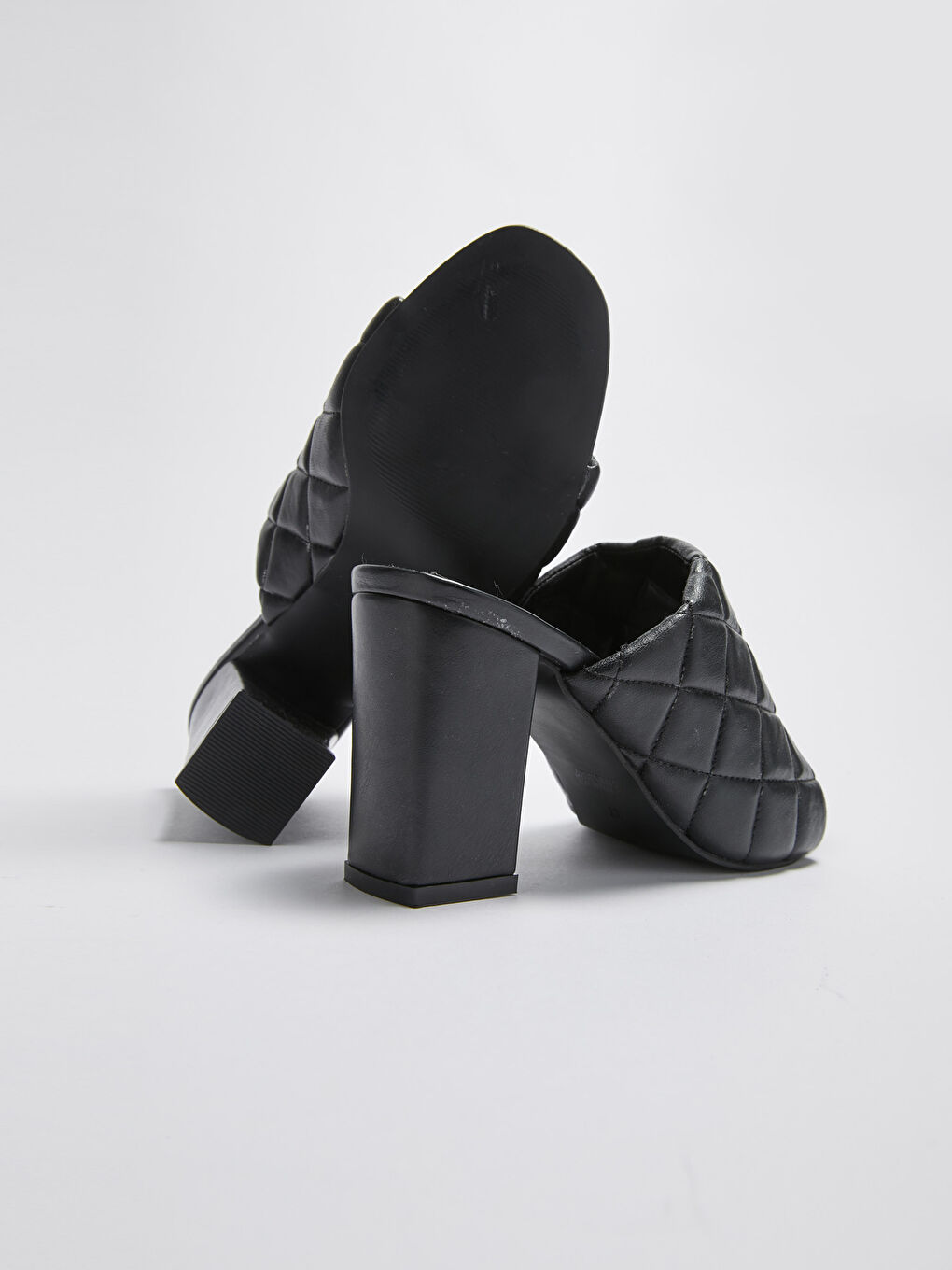 LCW STEPS Leather Look Single Band Women's Heeled Slippers -S1KY90Z8-HUC