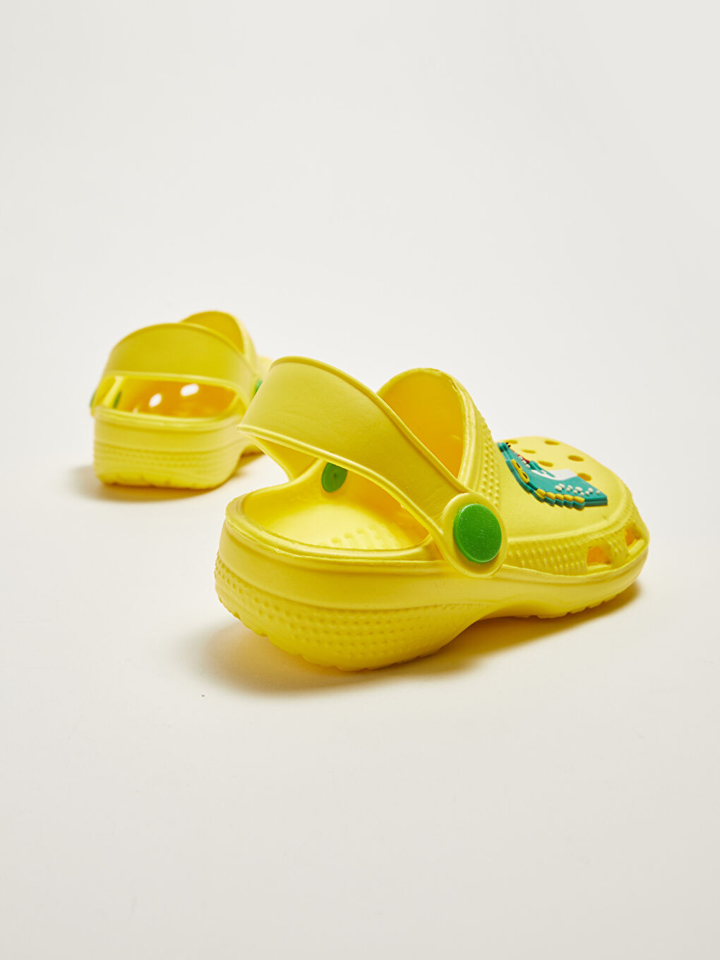 Sarı Patch Detaylı Erkek Bebek Plaj Sandaleti-3