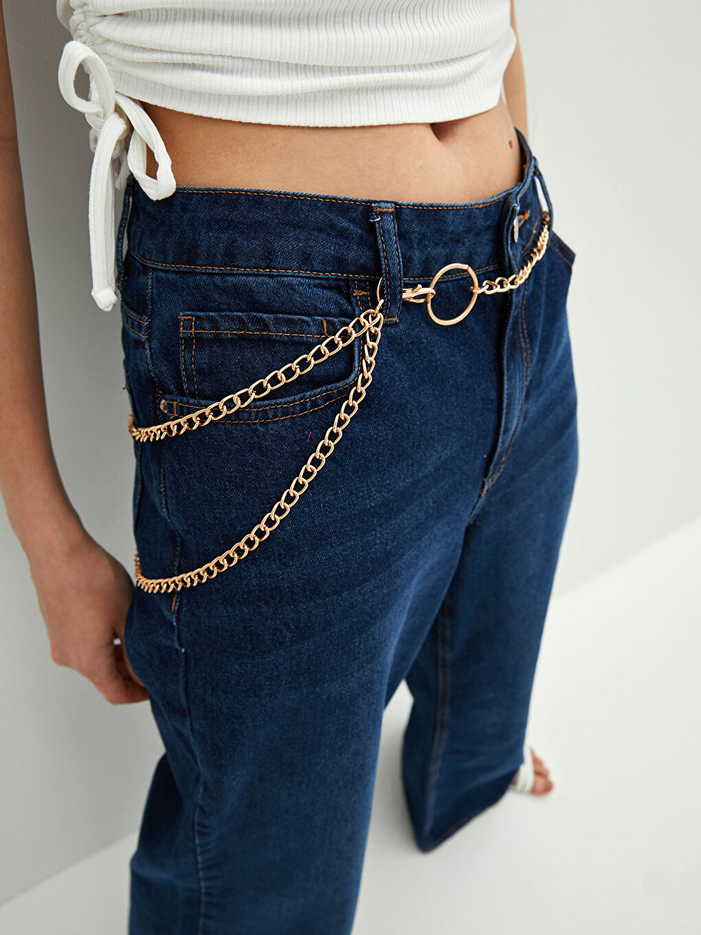 Sarı Kadın Zincir Kemer-1