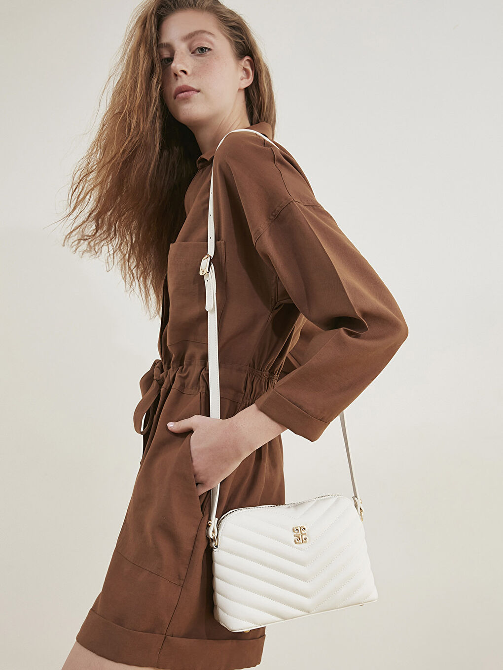 Faux Leather Cross Bag