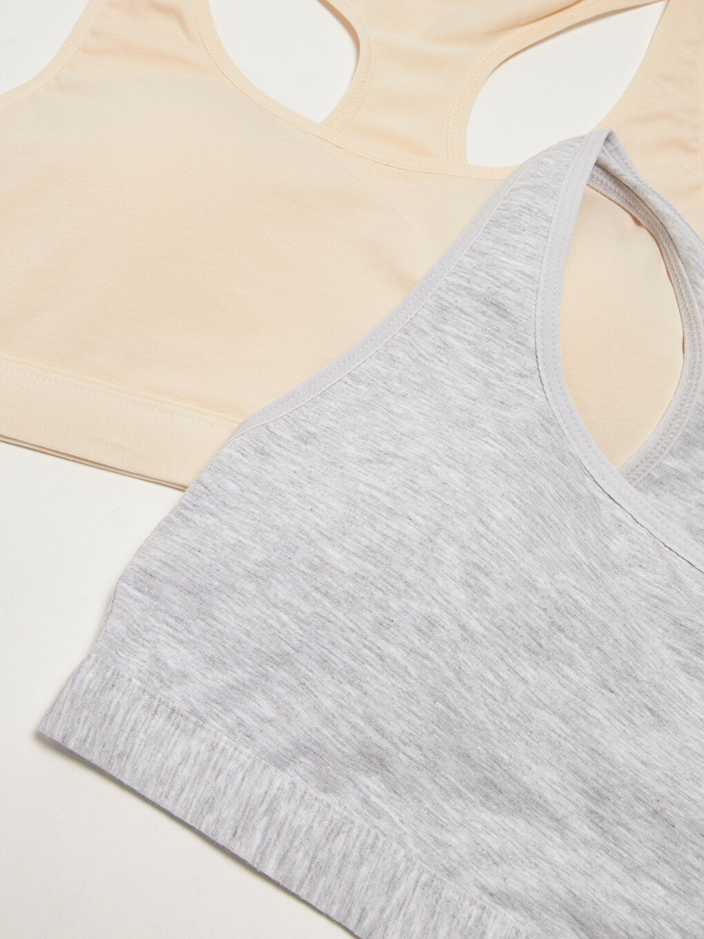 Pembe Balensiz Düz Büstiyer 2'li Paket-2