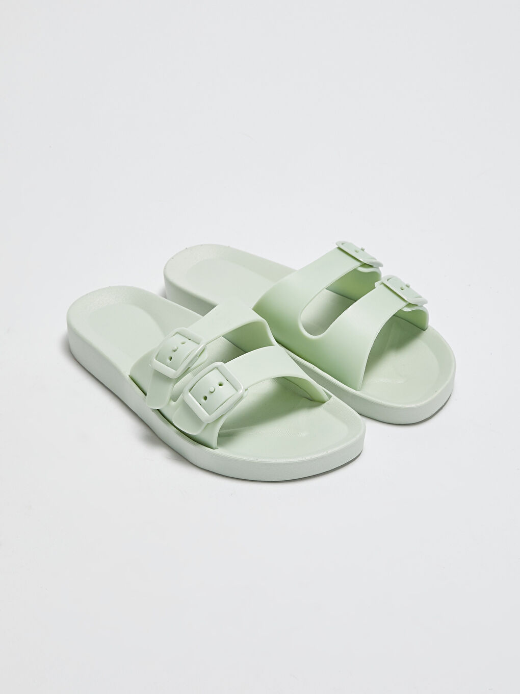 Әйелдерге арналған қос баулы, ілгекпен безендірілген жағажайға арналған жеңіл аяқ киім