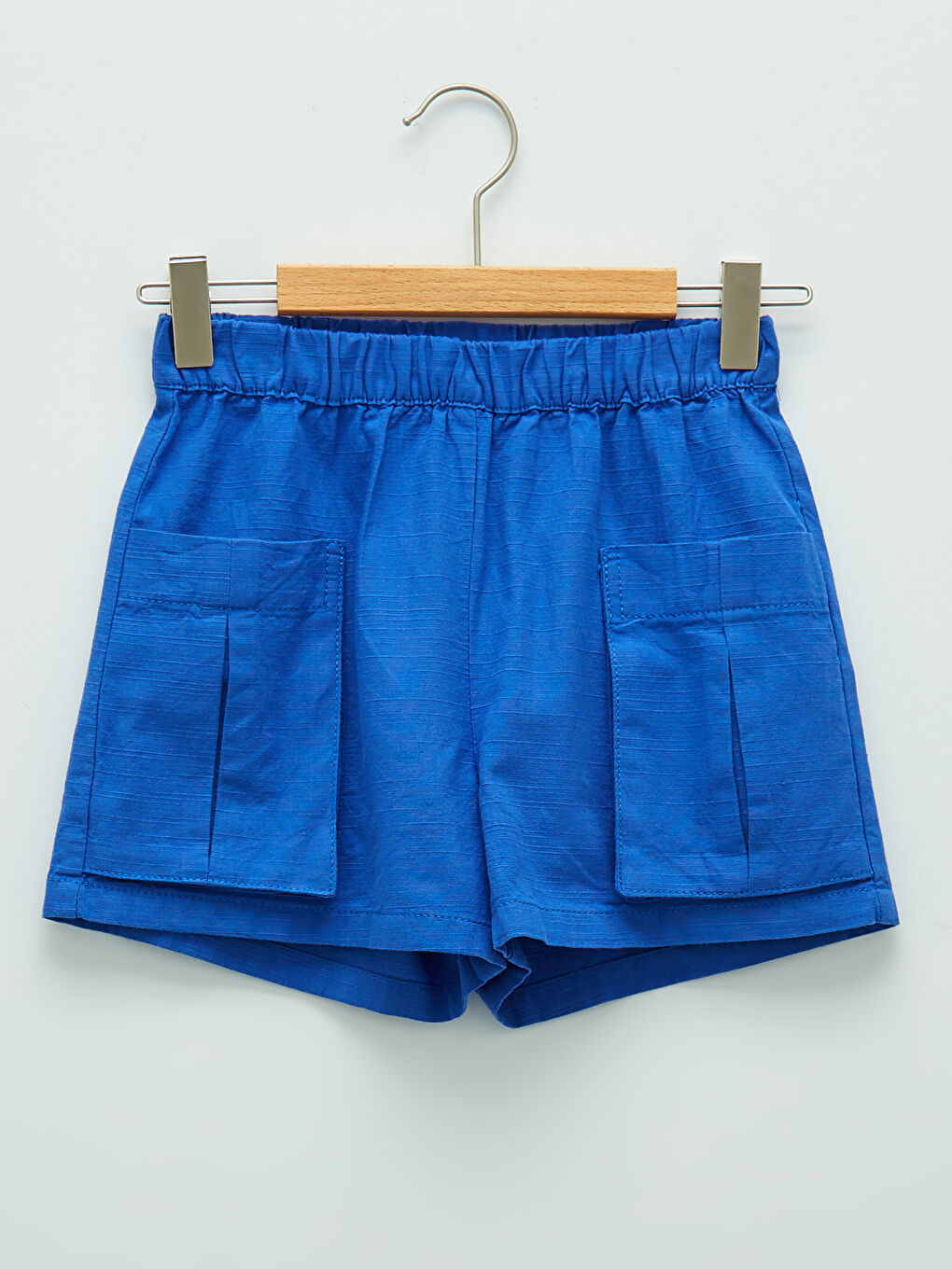 Basic Viscose Girl Shorts With Elastic Waist
