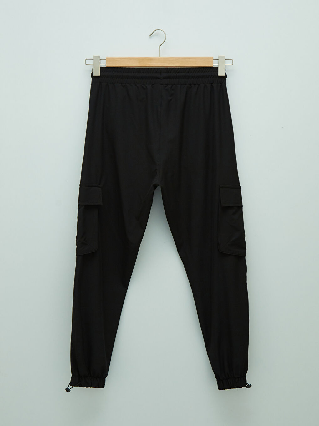 Siyah Slim Fit Aktif Spor Erkek Eşofman Altı-6