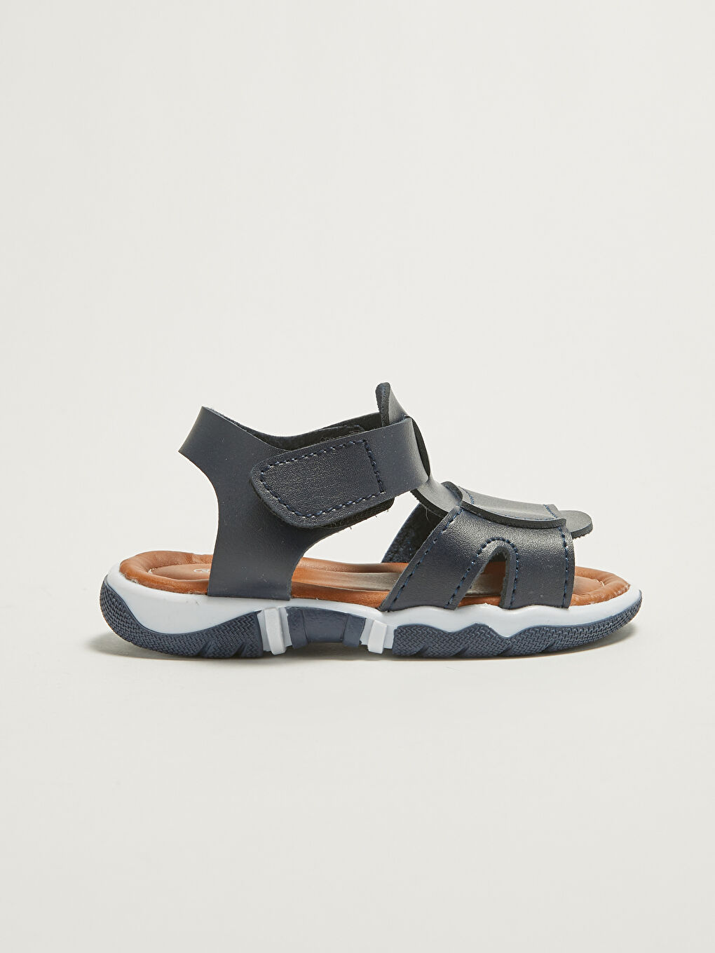Lacivert Erkek Bebek Cırt Cırtlı Sandalet-1