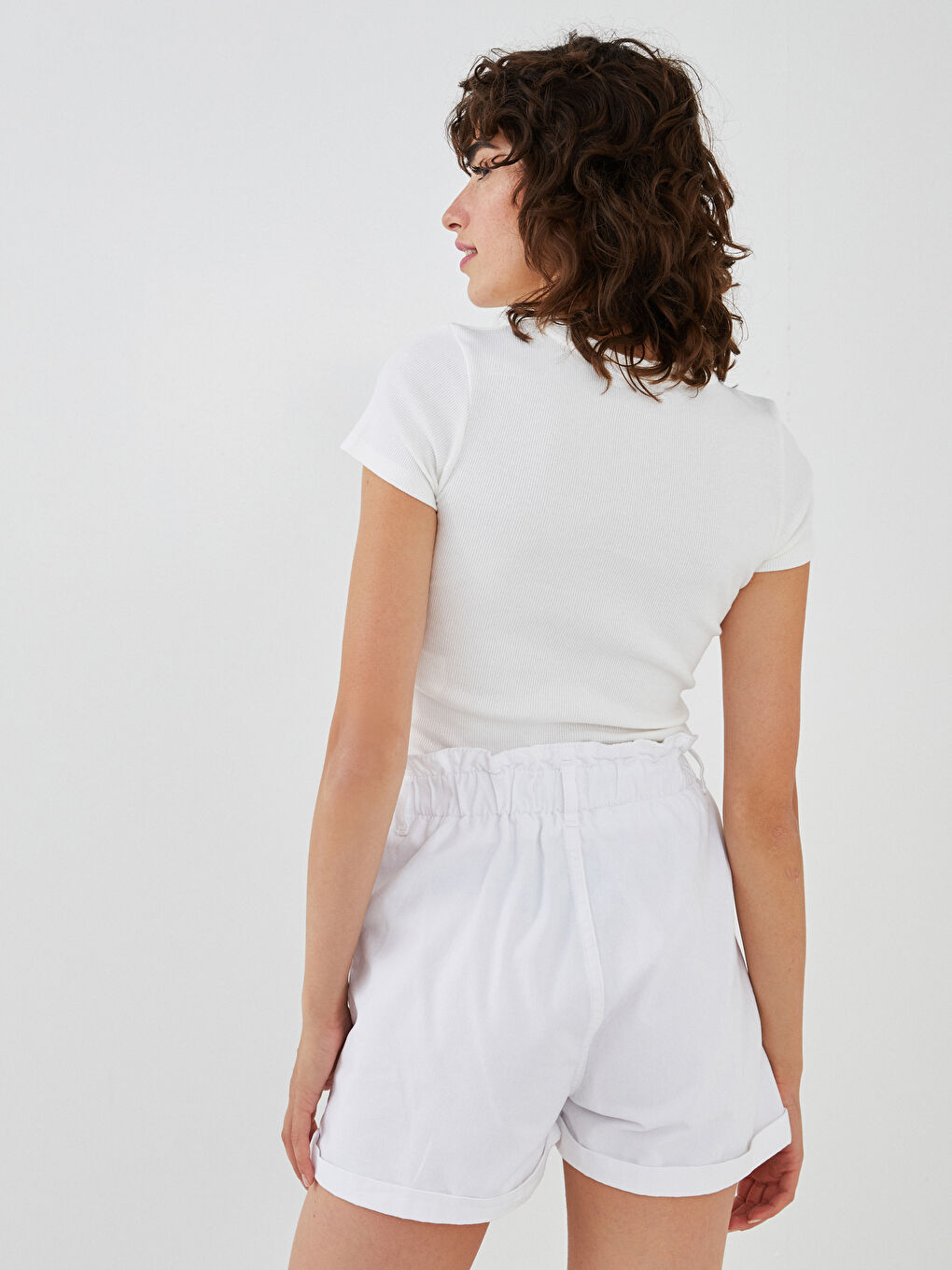 Crew Neck Mickey Mouse Printed Short Sleeve Women's Crop Top-4