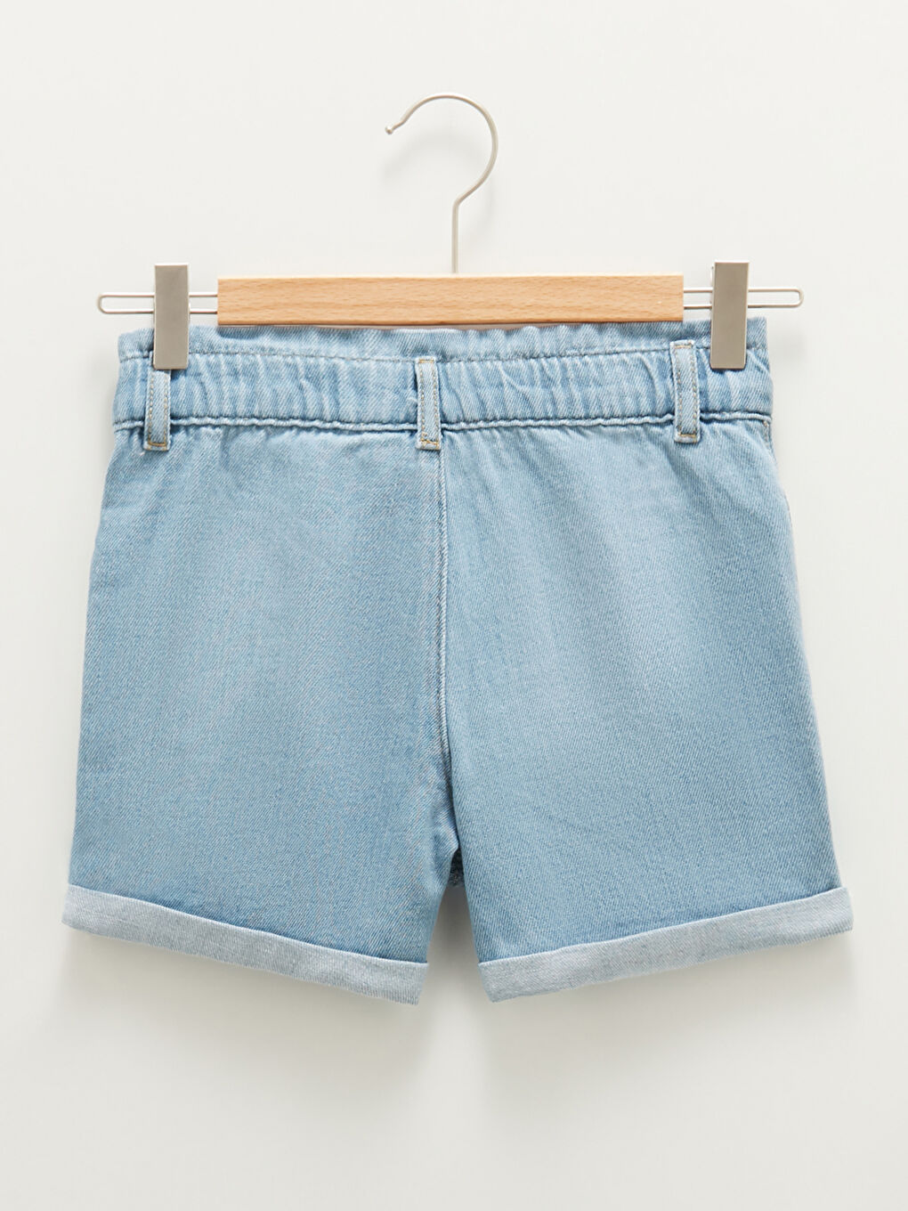 İndigo Basic Pamuklu Kız Çocuk Jean Şort-1