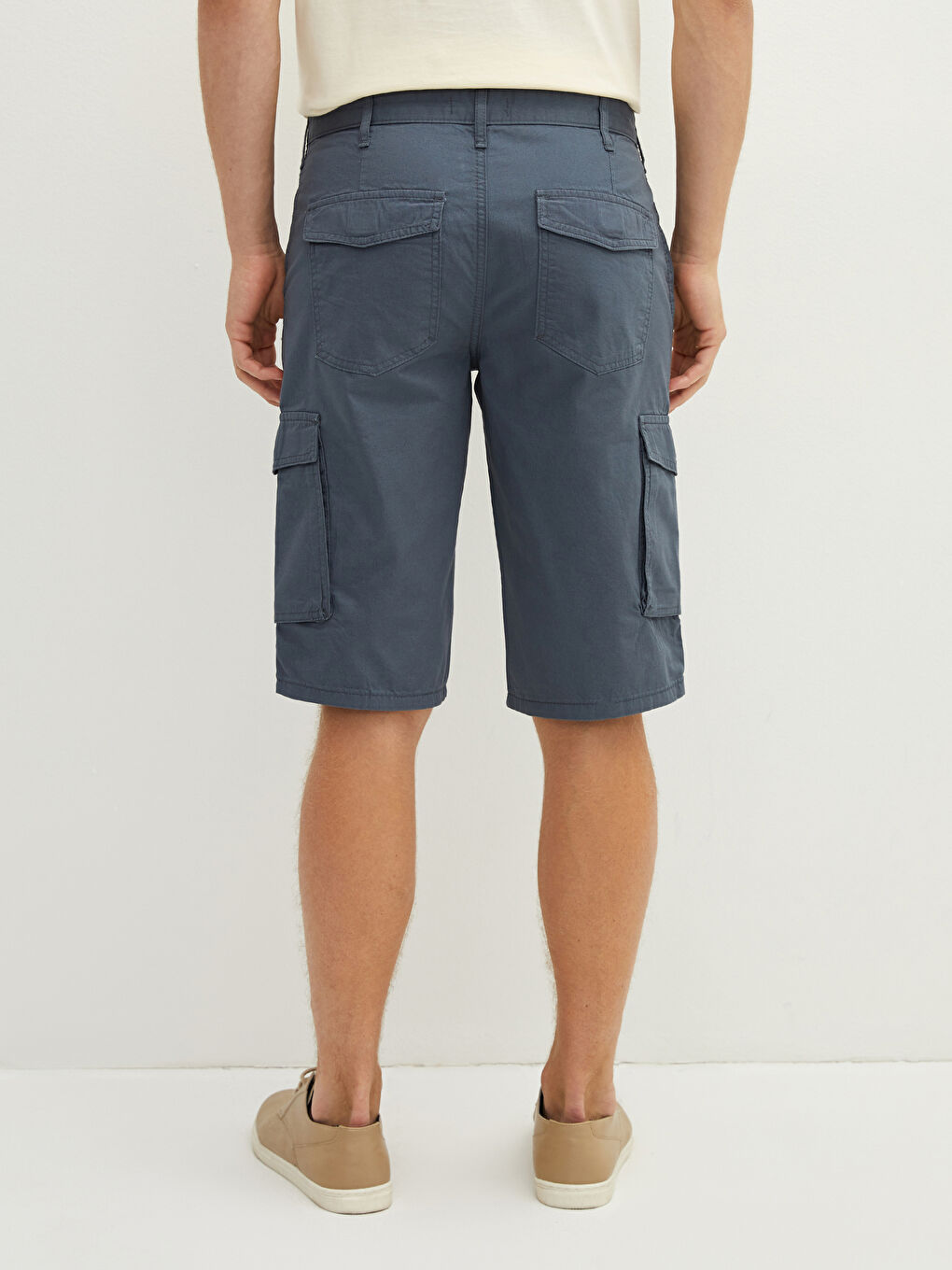 Standard Fit Mens Gabardine Cargo Shorts -S1L849Z8-DF0
