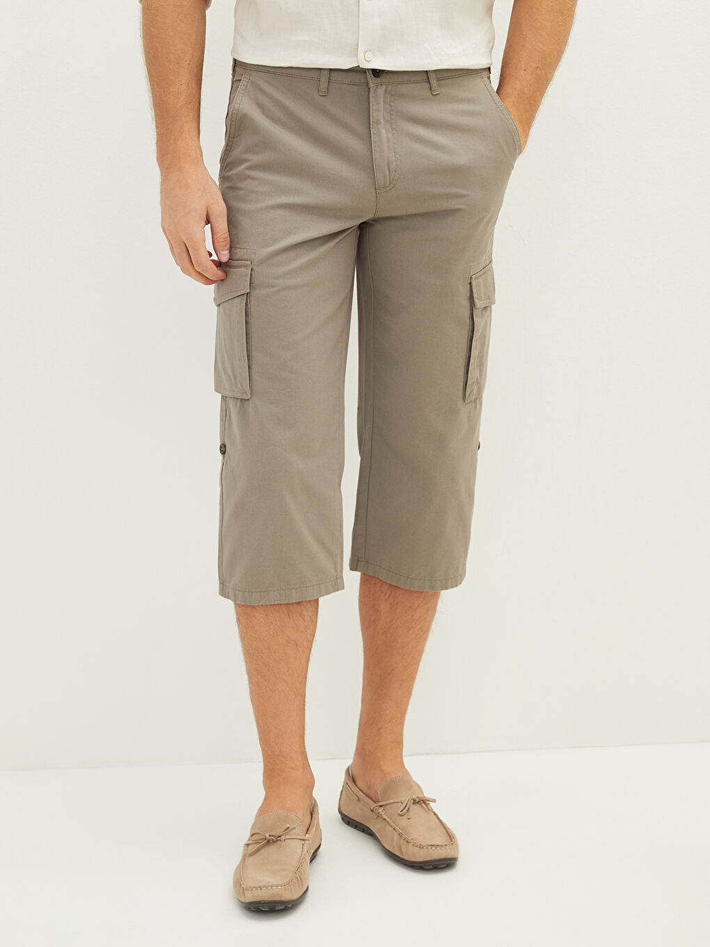 Regular Fit Men's Cargo Shorts-3