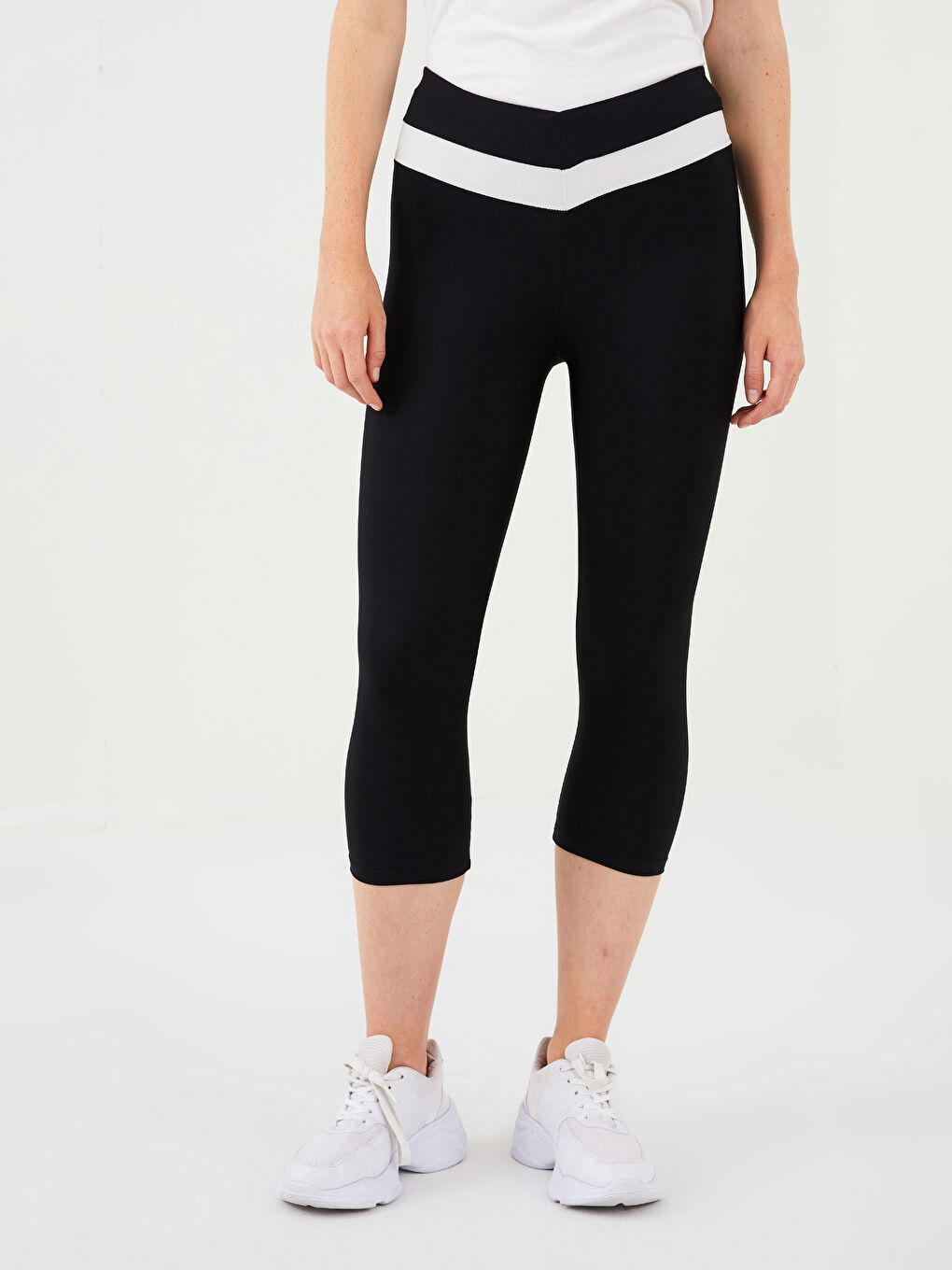 Collants de sport pour Femmes à taille élastiquée avec bloc de couleurs-3