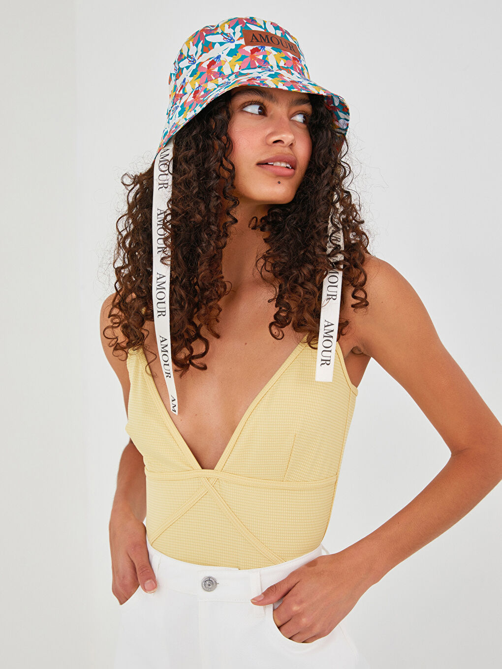 Women's Self-Patterned Bodysuit with Straps-1