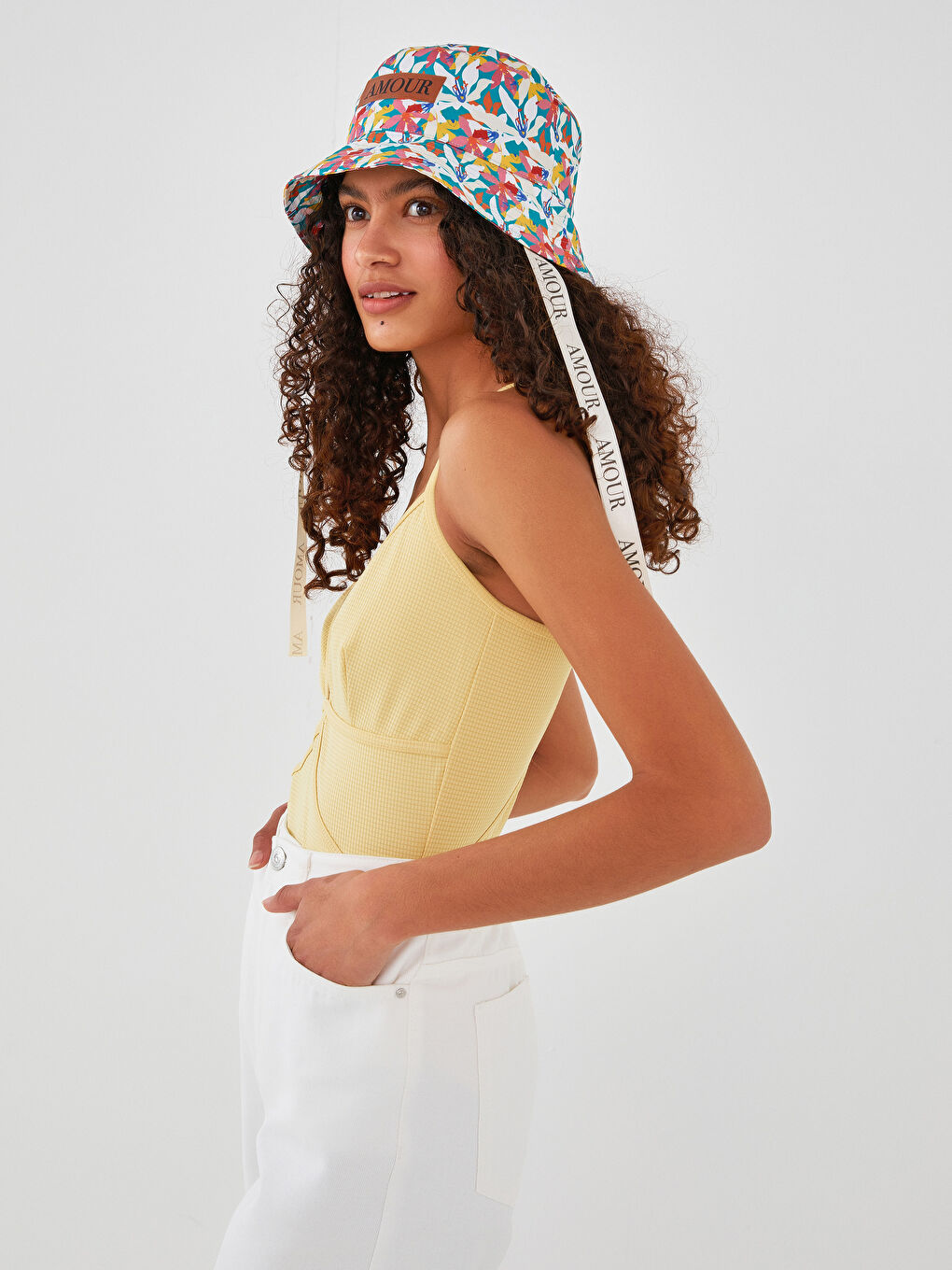 Women's Self-Patterned Bodysuit with Straps-2