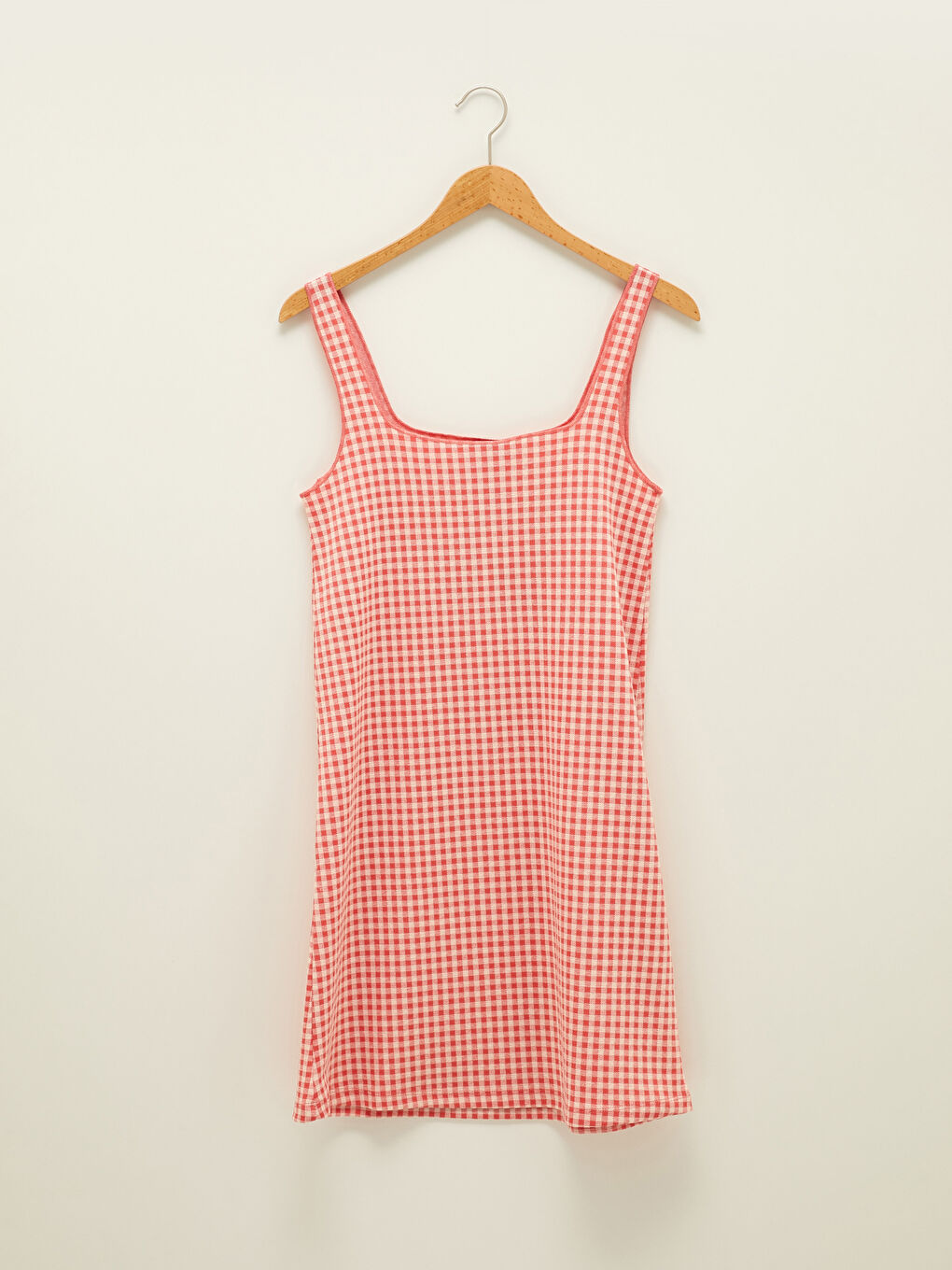 LCW Limited Square Neck Sleeveless Plaid Women Dress -S1LA27Z8-LTQ