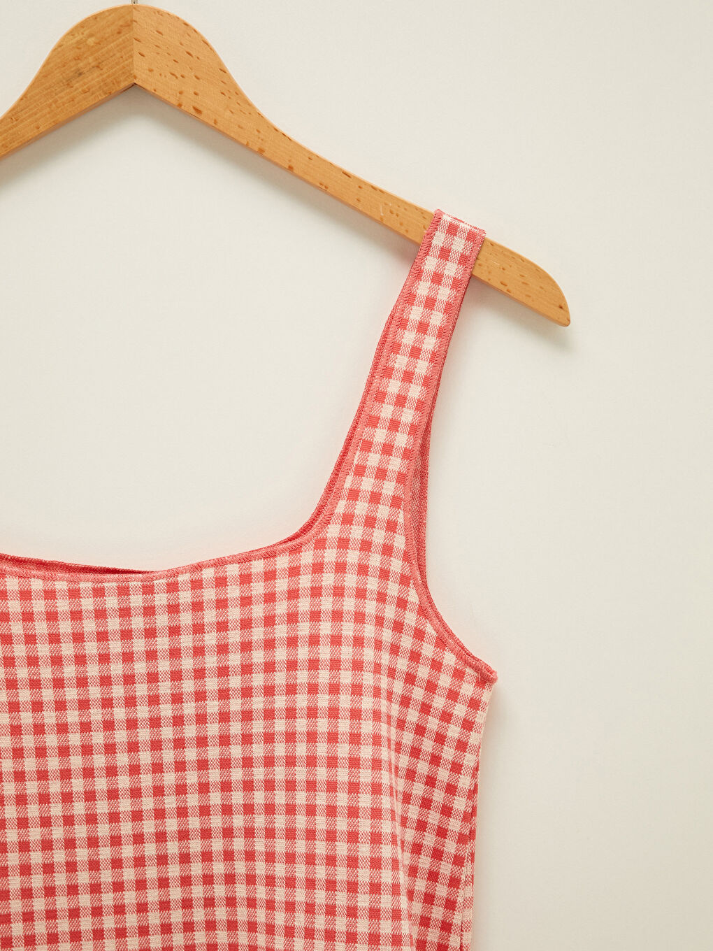 LCW Limited Square Neck Sleeveless Plaid Women Dress -S1LA27Z8-LTQ