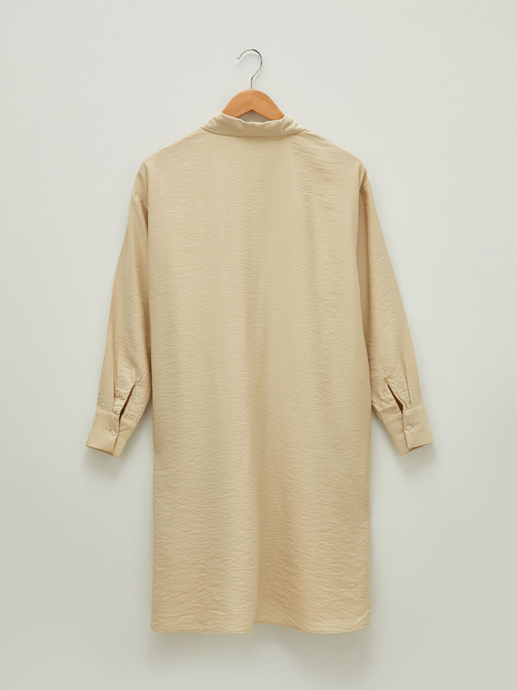 Plain Long Sleeve Viscose Oversize Women's Shirt Tunic-6