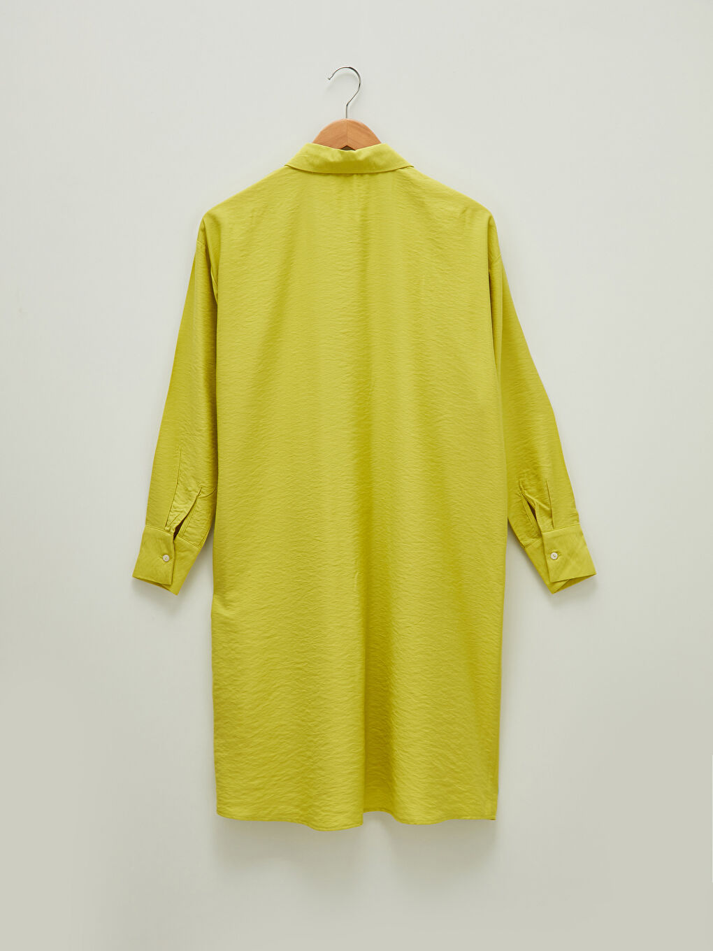 Plain Long Sleeve Viscose Oversize Women's Shirt Tunic-7