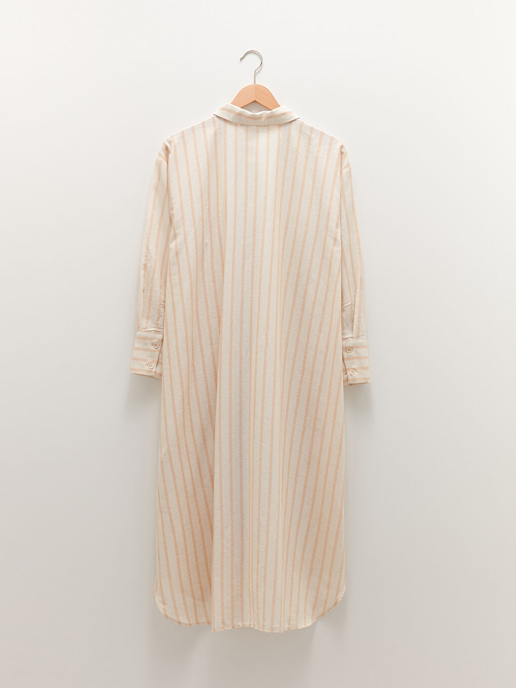 قميص تونيك مخطط كم طويل للحوامل-5