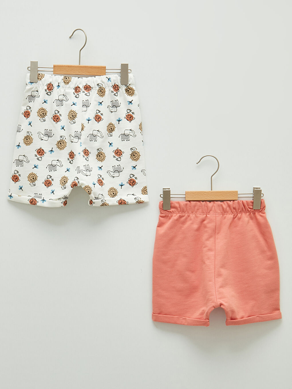 LC Waikiki Elasticated Waist Baby Boys' Shorts 2 Pack -S1LB90Z1-GC5