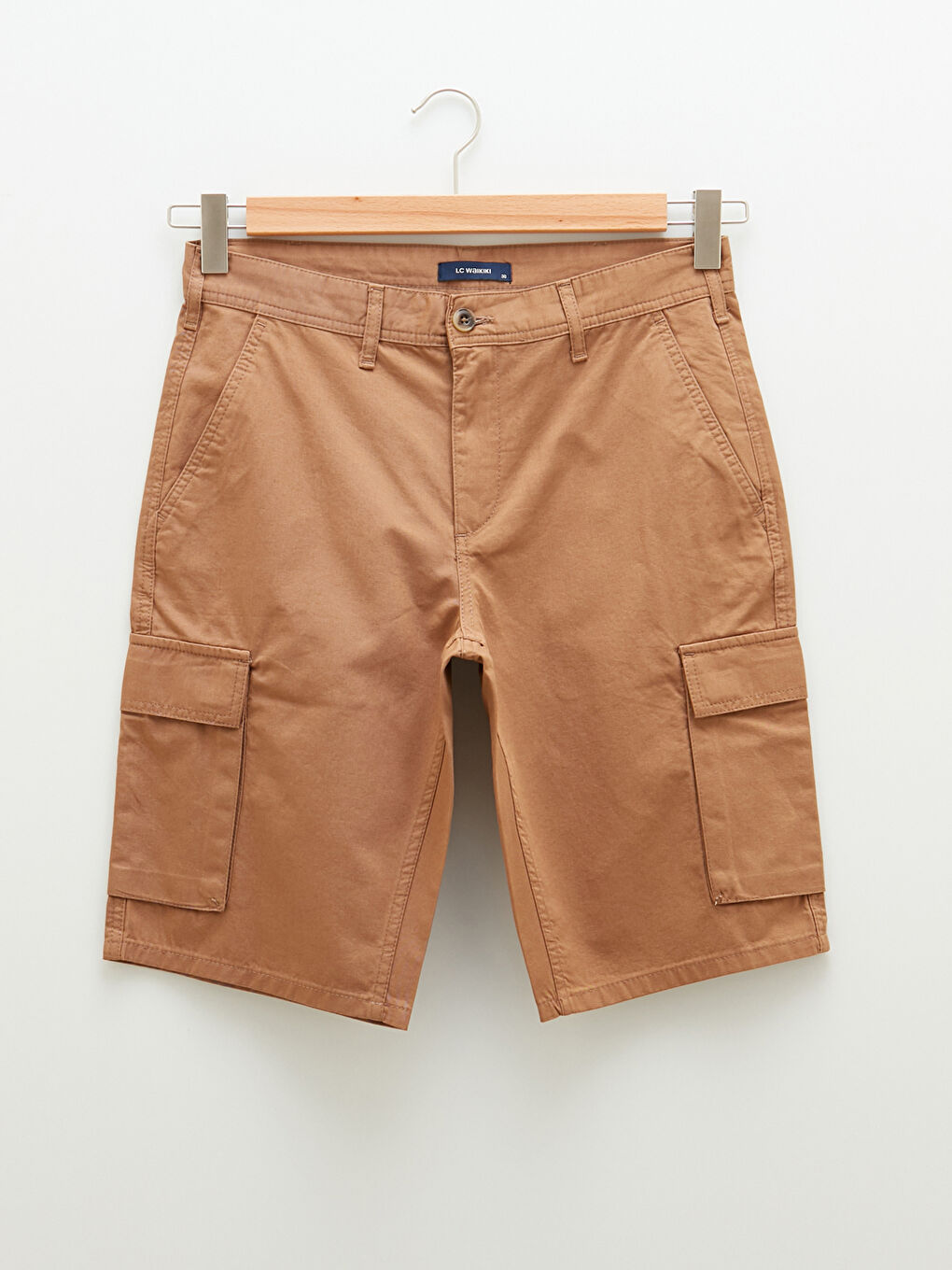 Standard Fit Mens Gabardine Cargo Shorts -S1LC41Z8-GXT