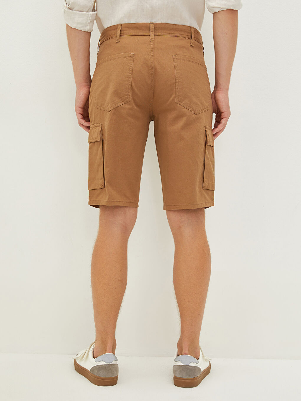 Standard Fit Mens Gabardine Cargo Shorts -S1LC41Z8-GXT