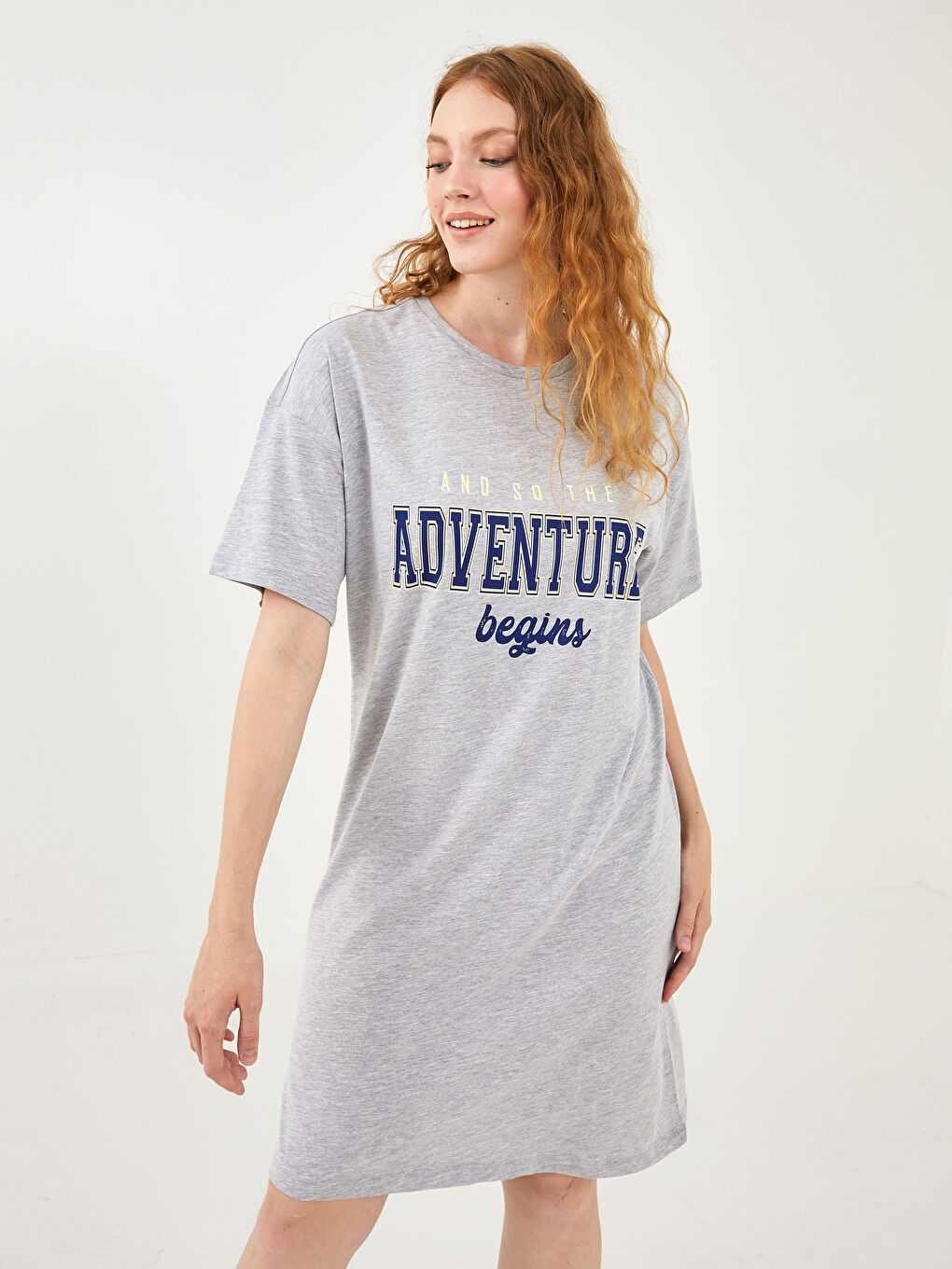 Plus Size Crew Neck Printed Short Sleeve Women Dress -S1LC46Z8-CT3