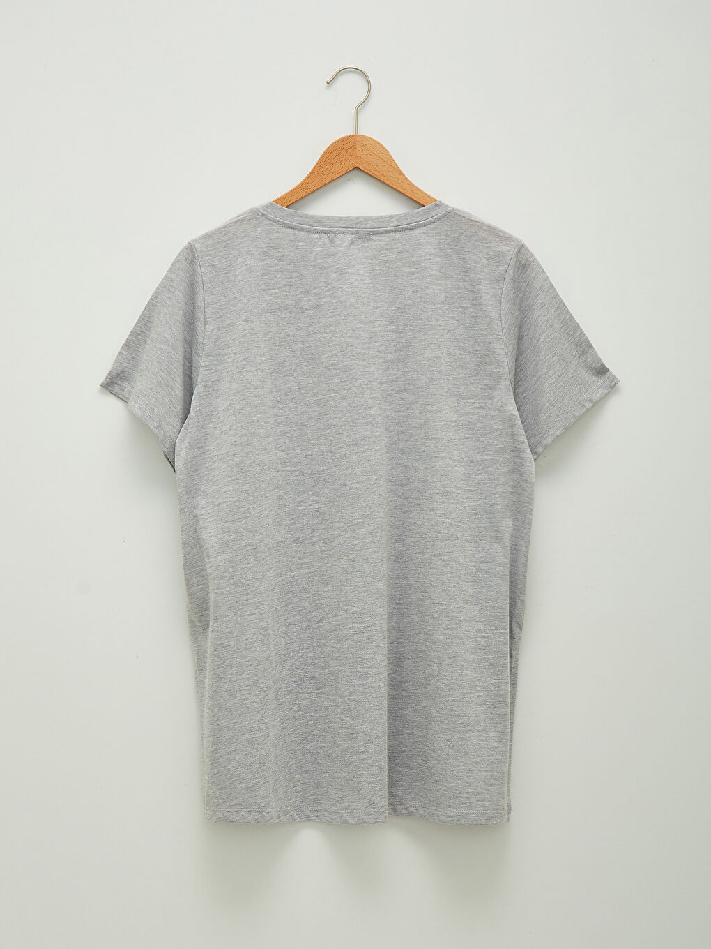 Tricou Damă Mărime Plus, Decolteu în V, Drept, Mânecă Scurtă-6