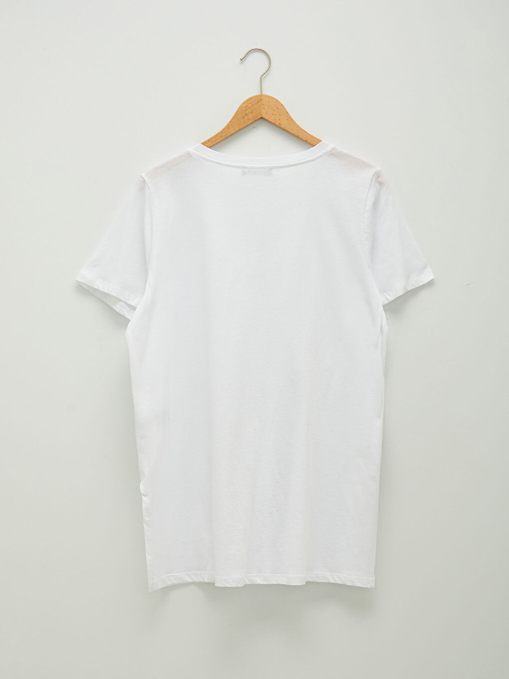 T-shirt Femme Grande Taille Encolure en V Droite Manches Courtes-11