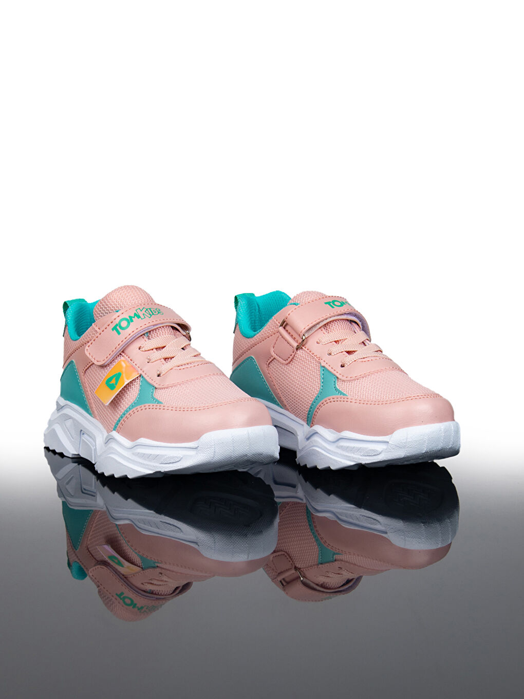 Pembe Cırt Cırtlı Kız Çocuk Aktif Spor Ayakkabı-3