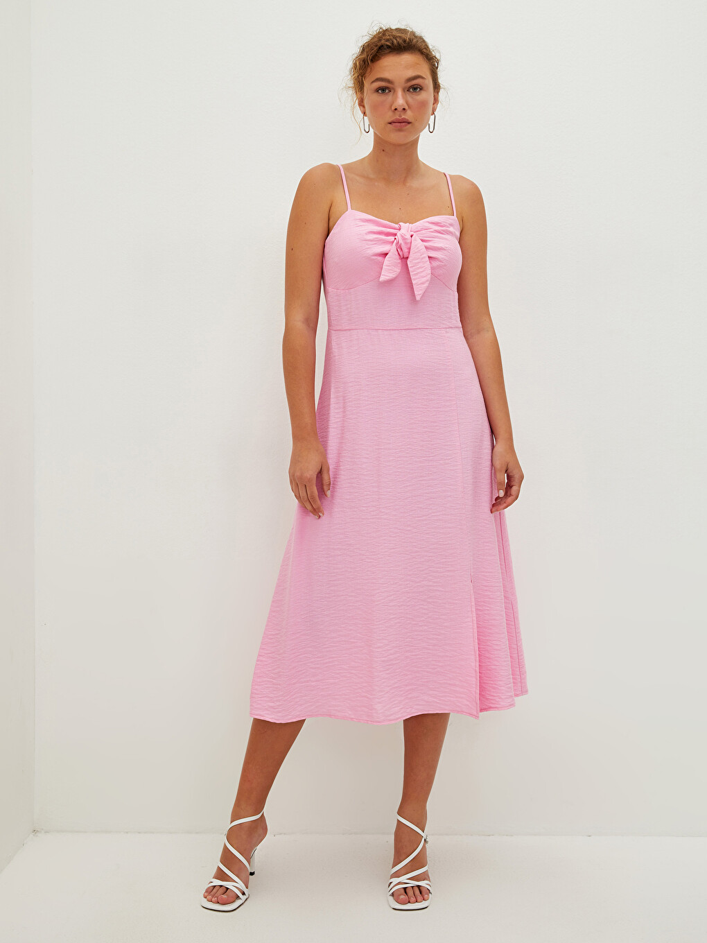 Women's Sweetheart Neck Plain Dress