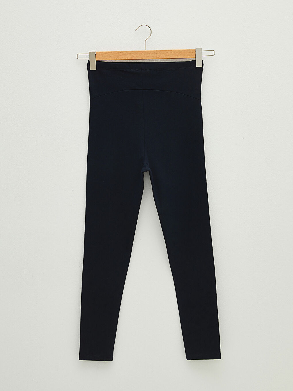 Lacivert Karın Panelli Düz Hamile Tayt-6