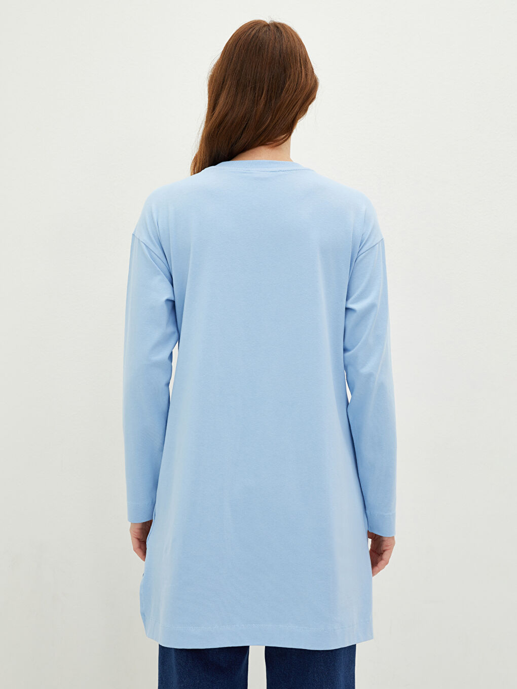LCWAIKIKI Maternity Crew Neck Regular Long Sleeve Maternity Tunic -S1LD74Z8-QXE