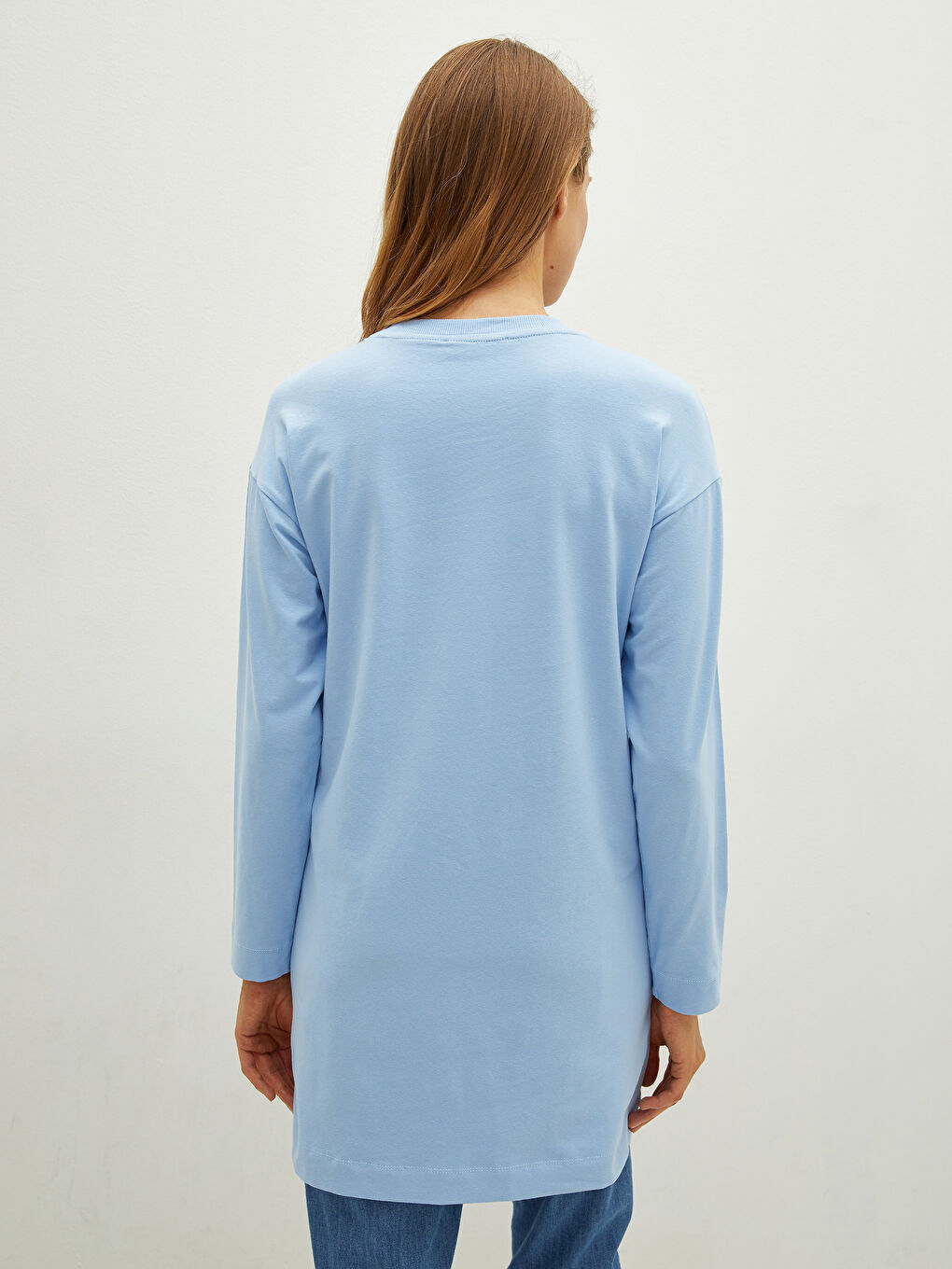 LCWAIKIKI Maternity Crew Neck Regular Long Sleeve Maternity Tunic -S1LD74Z8-QXE