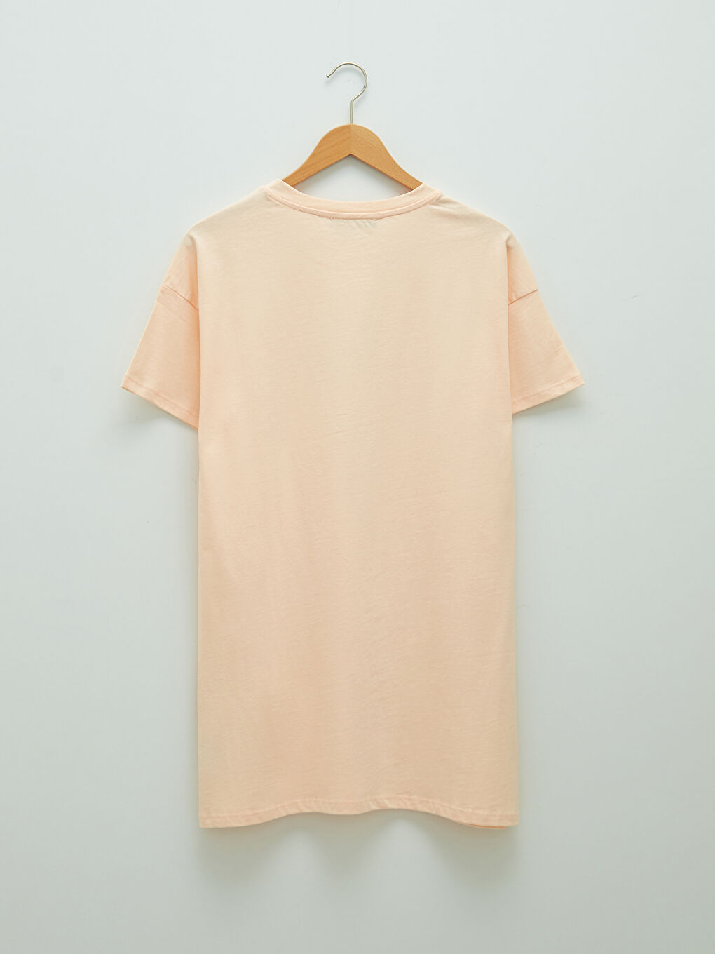 تونيك حوامل قطن بأكمام قصيرة ورقبة دائرية مطبوع-12